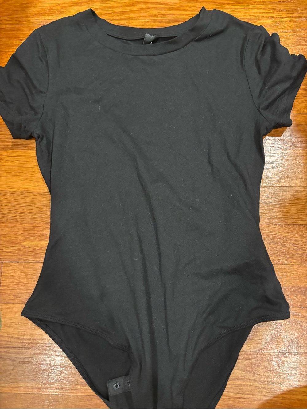 Classic Black Women's Bodysuit - Essential Tee Style